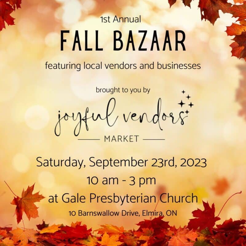 Fall Bazaar Social Post