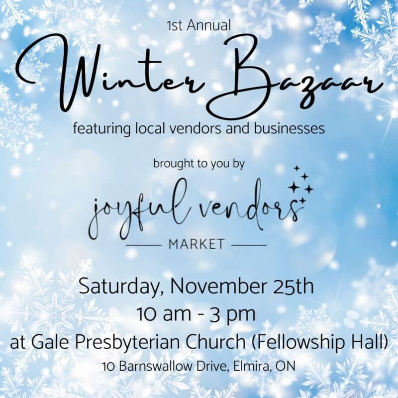 Winter Bazaar Social Post